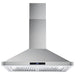 Cosmo Range Hood Cosmo 30'' Ducted Range Hood in Stainless Steel with Touch Controls, LED Lighting and Permanent Filters COS-63175S