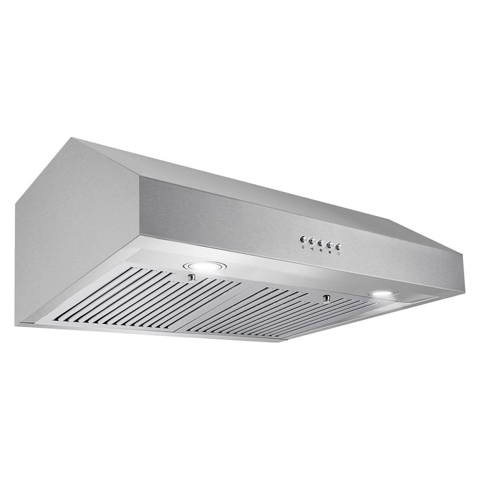 Cosmo 30" Ducted Under Cabinet Range Hood in Stainless Steel with LED Lighting and Permanent Filters UC30