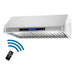 Cosmo 30" Ducted Under Cabinet Range Hood in Stainless Steel with Touch Display, LED Lighting and Permanent Filters COS-QS75