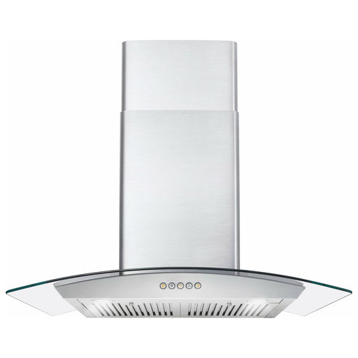 Cosmo Range Hood Cosmo 30'' Ducted Wall Mount Range Hood in Stainless Steel with Push Button Controls, LED Lighting and Permanent Filters COS-668WRC75