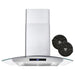 Cosmo 30"  Ducted Wall Mount Range Hood in Stainless Steel with Touch Controls, LED Lighting and Permanent Filters COS-668AS750