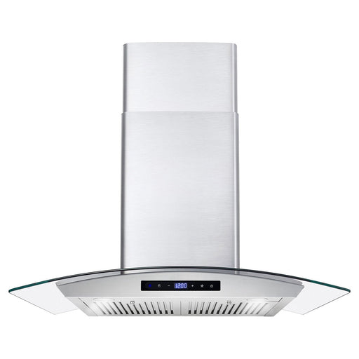 Cosmo 30"  Ducted Wall Mount Range Hood in Stainless Steel with Touch Controls, LED Lighting and Permanent Filters COS-668AS750