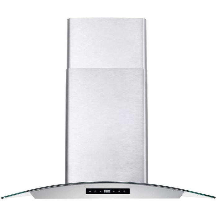 Cosmo 30"  Ducted Wall Mount Range Hood in Stainless Steel with Touch Controls, LED Lighting and Permanent Filters COS-668AS750