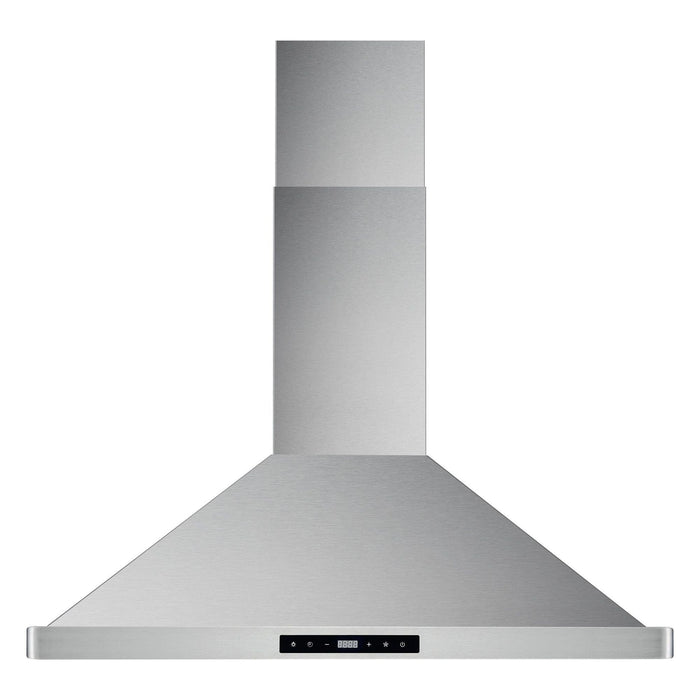 Cosmo 30" Ductless Wall Mount Range Hood in Stainless Steel with LED Lighting and Carbon Filter Kit for Recirculating COS-63175S-DL