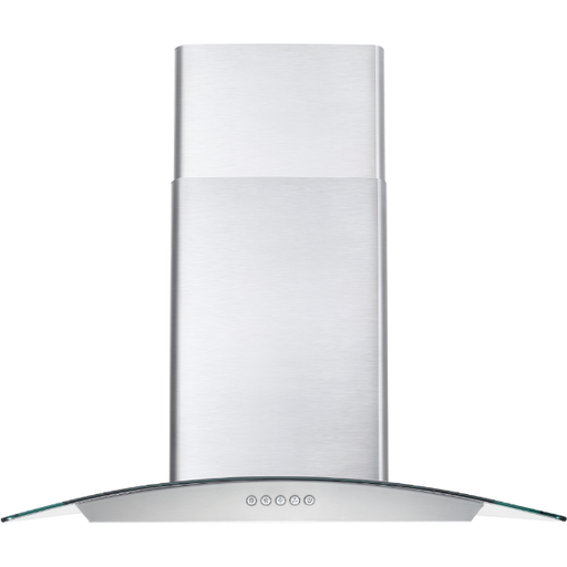 Cosmo Range Hood Cosmo 30" Ductless Wall Mount Range Hood in Stainless Steel with LED Lighting and Carbon Filter Kit for Recirculating COS-668A750-DL