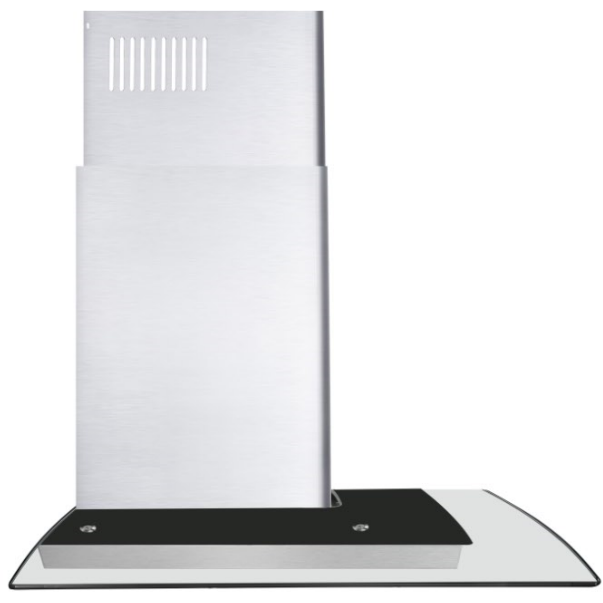 Cosmo Range Hood Cosmo 30" Ductless Wall Mount Range Hood in Stainless Steel with Push Button Controls, LED Lighting and Carbon Filter Kit for Recirculating COS-668WRC75-DL