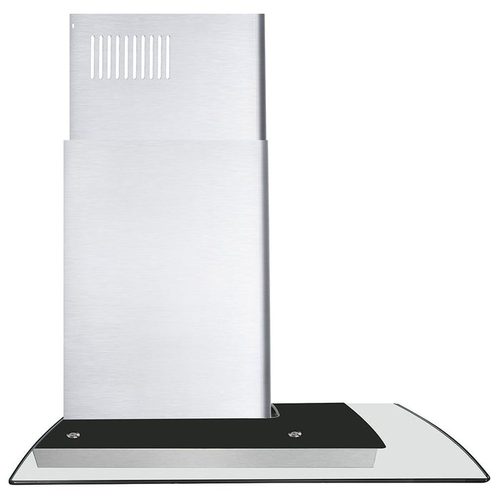 Cosmo Range Hood Cosmo 30" Ductless Wall Mount Range Hood in Stainless Steel with Soft Touch Controls, LED Lighting and Carbon Filter Kit for Recirculating COS-668WRCS75-DL