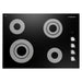 Cosmo 30" Electric Ceramic Glass Cooktop with 4 Burners, Dual Zone Elements, Hot Surface Indicator Light and Control Knobs COS-304ECC