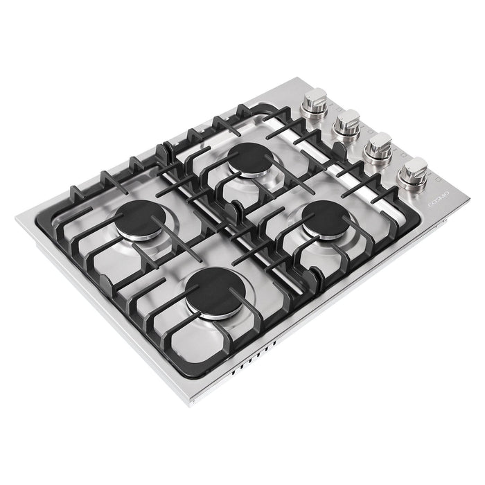 Cosmo 30" Gas Cooktop in Stainless Steel with 4 Italian Made Burners COS-DIC304