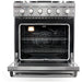 Cosmo 30'' Slide-In Freestanding Gas Range with 5 Sealed Burners, Cast Iron Grates, 4.5 cu. ft. Capacity Convection Oven in Stainless Steel COS-EPGR304