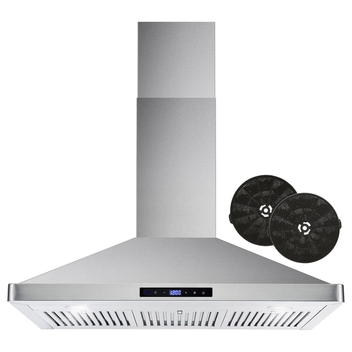 Cosmo 36''  Ducted Range Hood in Stainless Steel with Touch Controls, LED Lighting and Permanent Filters COS-63190S