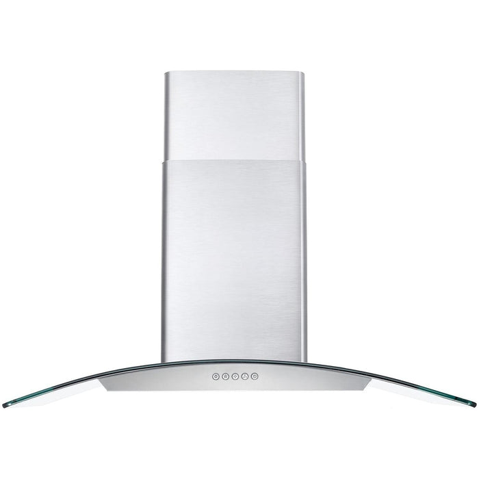 Cosmo 36" Ducted Wall Mount Range Hood in Stainless Steel with LED Lighting and Permanent Filters COS-668A900