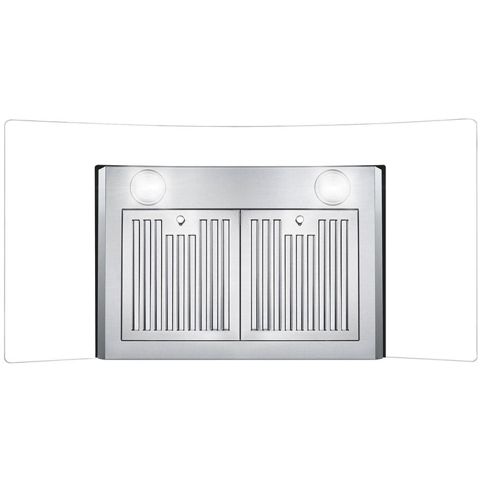 Cosmo 36" Ducted Wall Mount Range Hood in Stainless Steel with LED Lighting and Permanent Filters COS-668A900