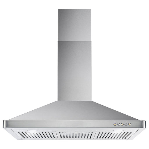 Cosmo 36'' Ducted Wall Mount Range Hood in Stainless Steel with Touch Controls, LED Lighting and Permanent Filters COS-63190