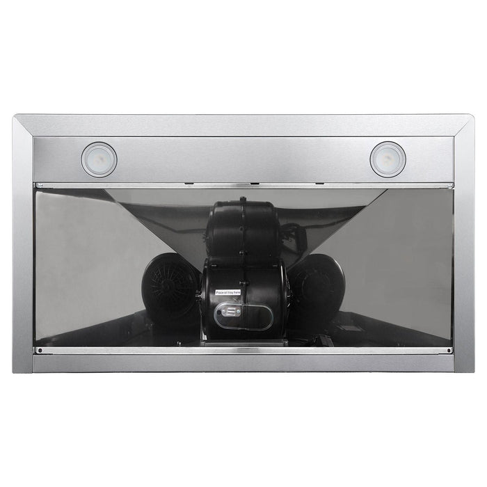 Cosmo 36'' Ducted Wall Mount Range Hood in Stainless Steel with Touch Controls, LED Lighting and Permanent Filters COS-63190