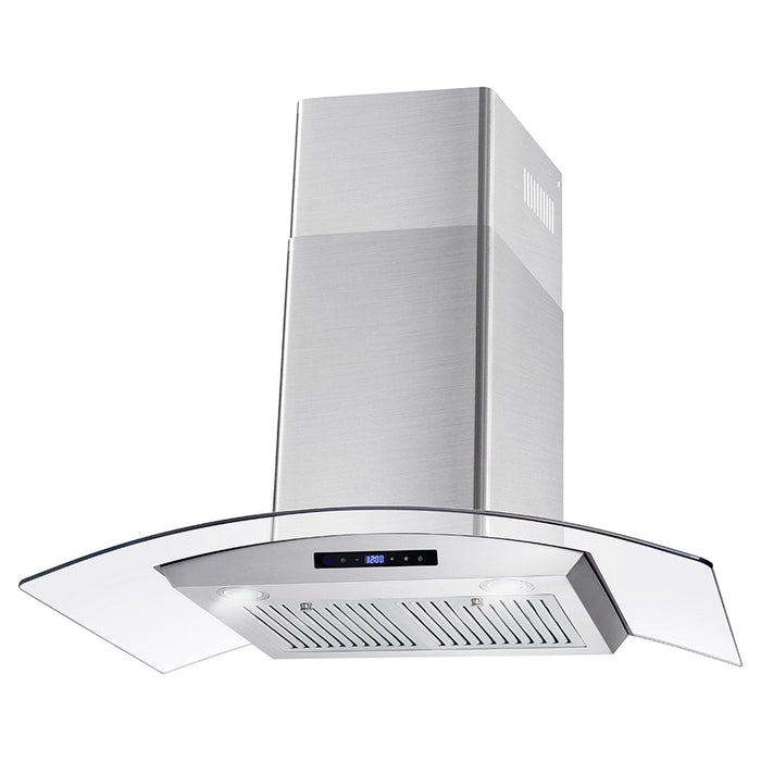 Cosmo 36" Ducted Wall Mount Range Hood in Stainless Steel with Touch Controls, LED Lighting and Permanent Filters  COS-668AS900