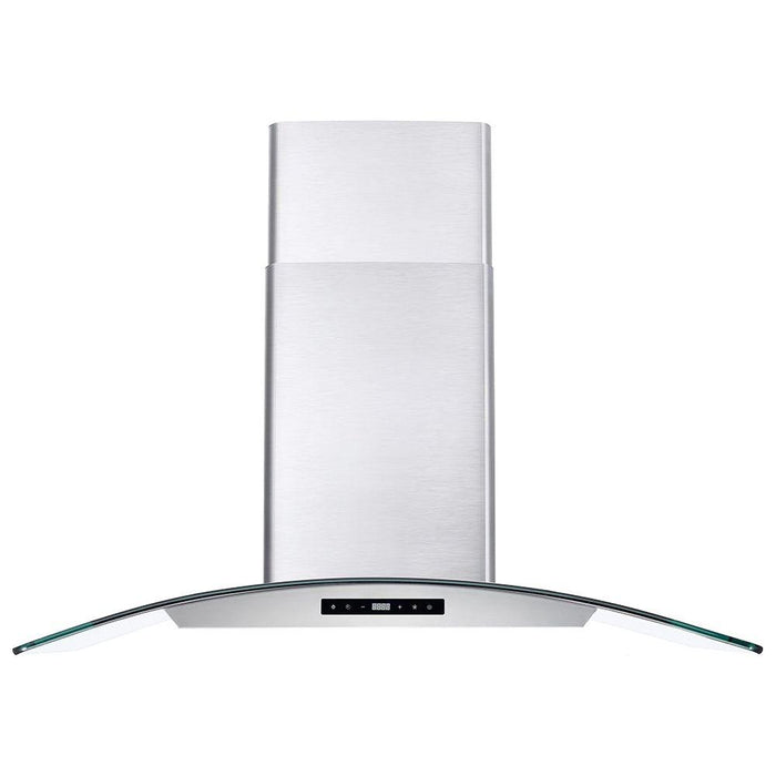 Cosmo 36" Ducted Wall Mount Range Hood in Stainless Steel with Touch Controls, LED Lighting and Permanent Filters  COS-668AS900