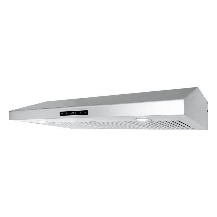 Cosmo 36" Under Cabinet Range Hood with Digital Touch Controls, 3-Speed Fan, LED Lights and Permanent Filters in Stainless Steel COS-KS6U36