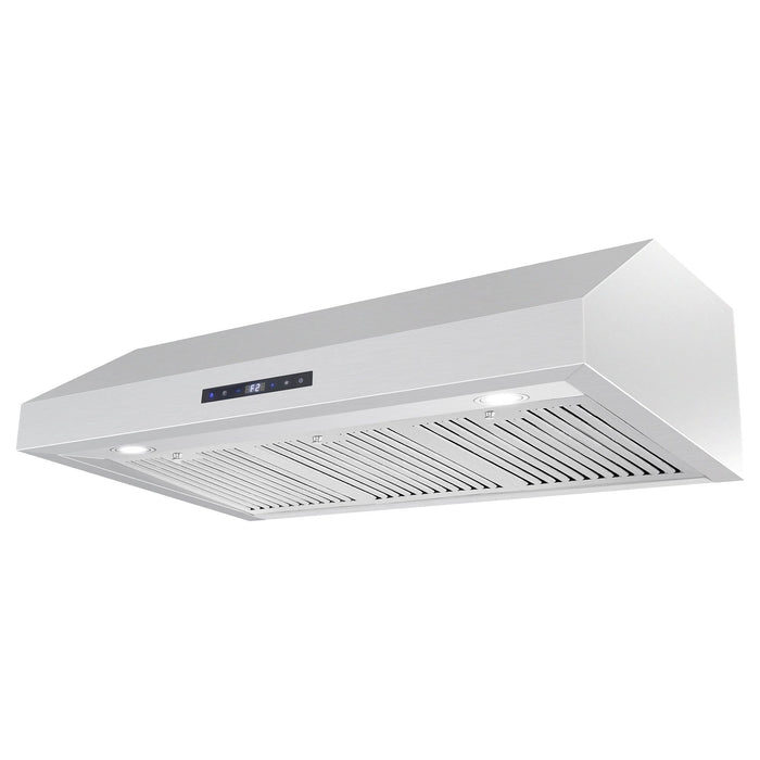 Cosmo 36'' Under Cabinet Range Hood with Digital Touch Controls, 3-Speed Fan, LED Lights and Permanent Filters in Stainless Steel UMC36