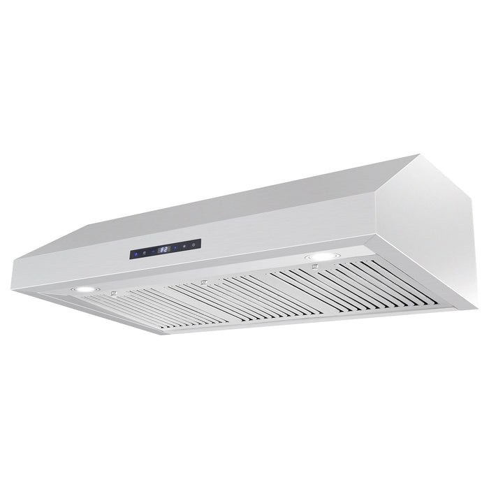 Cosmo Range Hood Cosmo 36'' Under Cabinet Range Hood with Digital Touch Controls, 3-Speed Fan, LED Lights and Permanent Filters in Stainless Steel UMC36