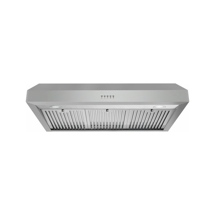 Cosmo 36" Under Cabinet Range Hood with Push Button Controls, 3-Speed Fan, LED Lights and Permanent Filters in Stainless Steel UC36