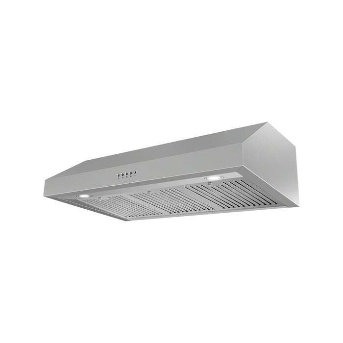 Cosmo 36" Under Cabinet Range Hood with Push Button Controls, 3-Speed Fan, LED Lights and Permanent Filters in Stainless Steel UC36