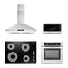 Cosmo 4 Piece, 30" Cooktop 24" Wall Oven 30" Microwave & French Door Refrigerator COS-4PKG-134