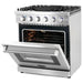 Cosmo 4 Piece, 30" Gas Range 30" Range Hood 24" Dishwasher & Wine Refrigerator COS-4PKG-254