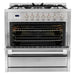 Cosmo Kitchen Appliance Packages Cosmo 4 Piece, 30" Gas Range 30" Range Hood, Refrigerator & Wine Refrigerator COS-4PKG-232