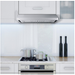 Cosmo 4-Piece, 30" Gas Range, Range Hood, Dishwasher and 48 Bottle Wine Cooler COS-4PKG-127