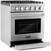 Cosmo 4-Piece, 30" Gas Range, Range Hood, Dishwasher and 48 Bottle Wine Cooler COS-4PKG-127