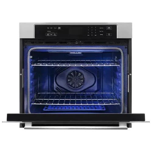 Cosmo 4 Piece, 36" Cooktop 30" Wall Oven 24.4" Microwave & French Door Refrigerator COS-4PKG-260