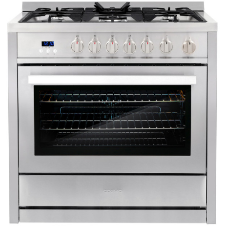 Cosmo Kitchen Appliance Packages Cosmo 4-Piece, 36" Gas Range, 36" Range Hood, 24" Dishwasher and Refrigerator COS-4PKG-005