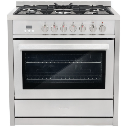 Cosmo 4-Piece, 36" Gas Range, 36" Range Hood, 24" Dishwasher and Refrigerator COS-4PKG-026