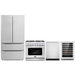 Cosmo Kitchen Appliance Packages Cosmo 4-Piece, 36" Gas Range, Dishwasher, Refrigerator and 48 Bottle Wine Cooler COS-4PKG-104