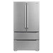 Cosmo Kitchen Appliance Packages Cosmo 4 Piece, 36" Range 36" Range Hood 24" Dishwasher & Refrigerator COS-4PKG-221