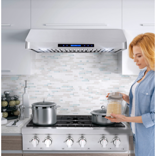 Cosmo Kitchen Appliance Packages Cosmo 5-Piece Kitchen, 36" Dual Fuel Range and 36" Under Cabinet Range Hood COS-5PKG-015