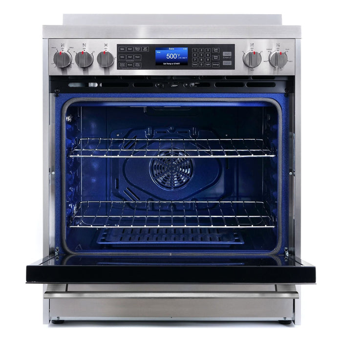 Cosmo Commercial-Style 30'' 5 cu. ft. Single Oven Electric Range with 7 Function Convection Oven in Stainless Steel COS-305AERC