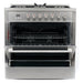 Cosmo Commercial-Style 36'' 3.8 cu. ft. Single Oven Dual Fuel Range with 8 Function Convection Oven in Stainless Steel COS-F965NF