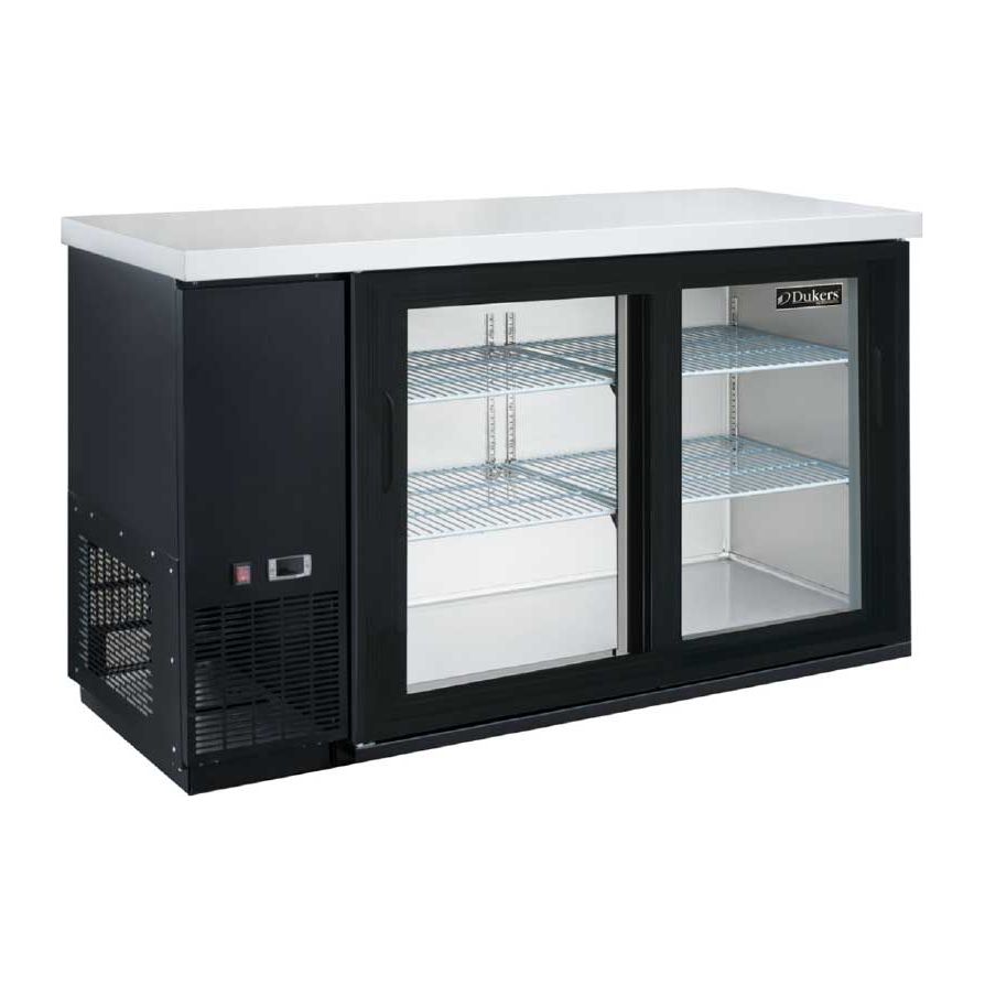 Dukers Dukers DBB-60-S2 60-inch Sliding Gas Door Refrigerated Back Bar Cooler