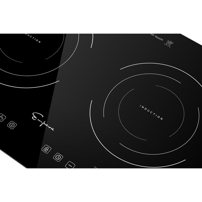 Empava 12 In. Induction Cooktop with 2 Burners IDC12B2