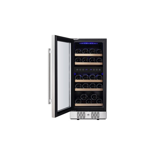 Empava Wine Coolers Empava 15 Inch Dual Zone Wine Cooler Wine Fridge WC02D