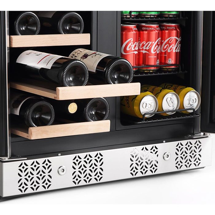 Empava Wine Coolers Empava 24" Dual Zone Wine Cooler & Beverage Fridge BR03D