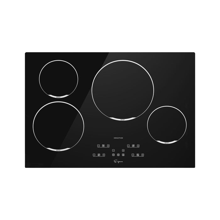 Empava 30 Inch 4 Elements Black Induction Cooktop 30EC02