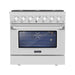 Empava 36 In. Pro-Style Slide-In Single Oven Gas Range 36GR08