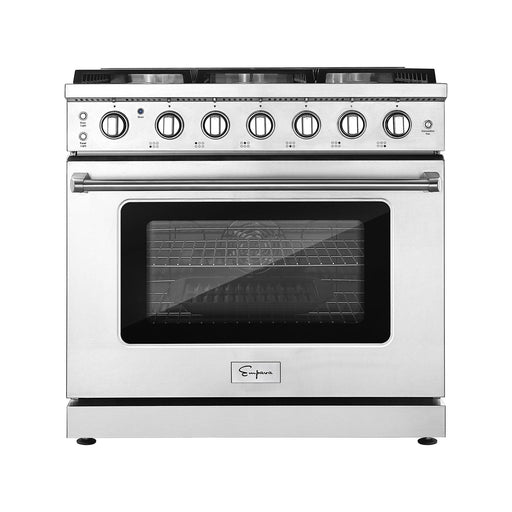 Empava 36 in. Pro-Style Slide-in Single Oven Gas Range 36GR11