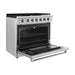 Empava 36 in. Pro-Style Slide-in Single Oven Gas Range 36GR11