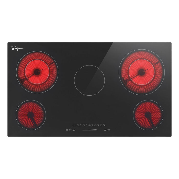 Empava 36 Inch Black Electric Radiant Cooktop 36REC14