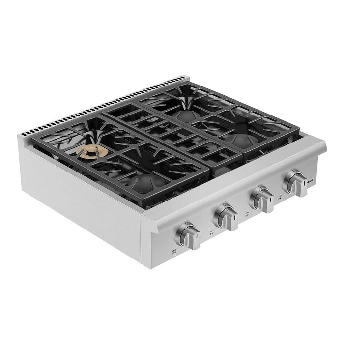 Empava Gas Cooktops Empava Pro-style 30 in. Slide-in Gas Cooktop 30GC30