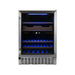 Equator  24" 43-Bottle Dual-Zone Stainless Steel Freestanding/Built-in Wine and Beverage Center GC 43